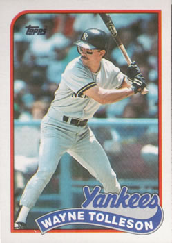 #716 Wayne Tolleson - New York Yankees - 1989 Topps Baseball