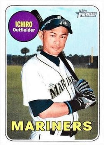 #716c Ichiro - Seattle Mariners - 2018 Topps Heritage Baseball