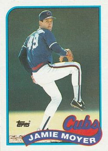 #717 Jamie Moyer - Chicago Cubs - 1989 Topps Baseball