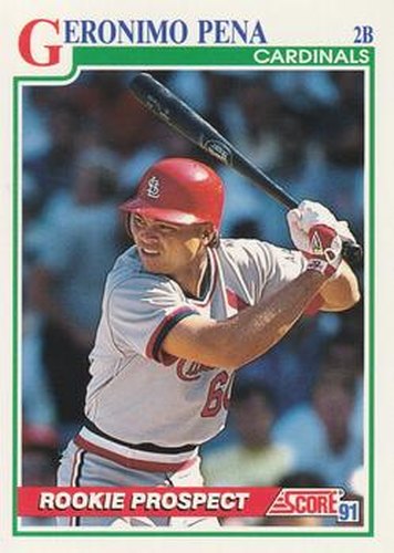 #717 Geronimo Pena - St. Louis Cardinals - 1991 Score Baseball