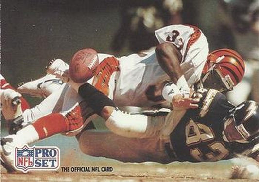 #717 David Fulcher / Anthony Miller - Cincinnati Bengals / San Diego Chargers - 1991 Pro Set Football