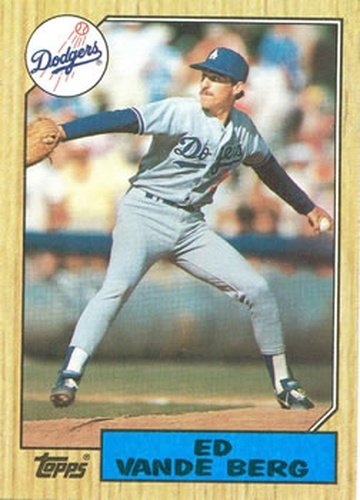 #717 Ed Vande Berg - Los Angeles Dodgers - 1987 Topps Baseball