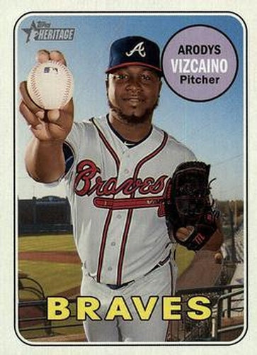 #717 Arodys Vizcaino - Atlanta Braves - 2018 Topps Heritage Baseball
