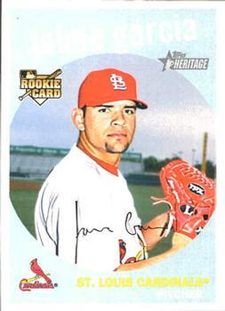 #717 Jaime Garcia - St. Louis Cardinals - 2008 Topps Heritage Baseball