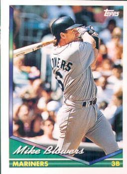 #717 Mike Blowers - Seattle Mariners - 1994 Topps Baseball
