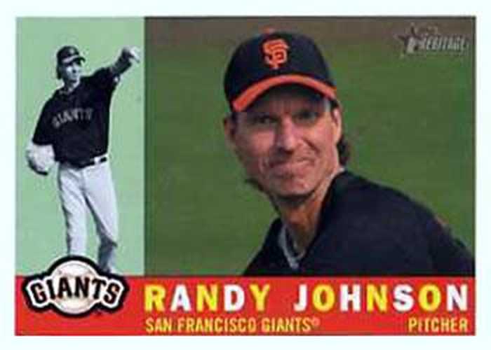 #717 Randy Johnson - San Francisco Giants - 2009 Topps Heritage Baseball