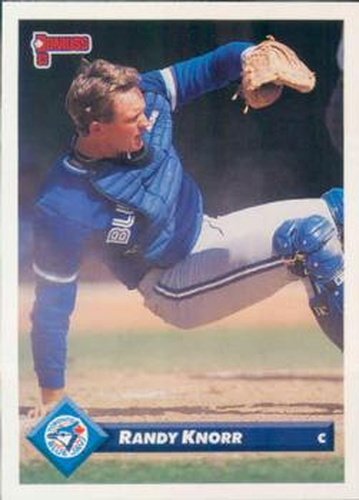 #717 Randy Knorr - Toronto Blue Jays - 1993 Donruss Baseball