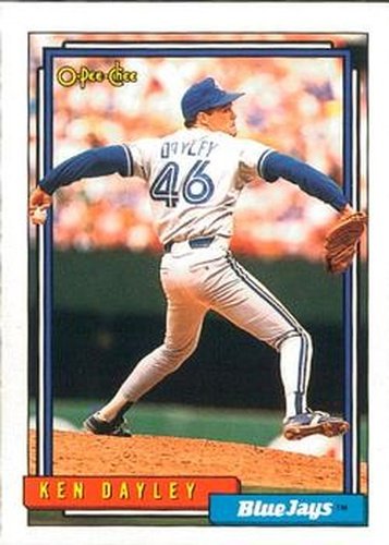 #717 Ken Dayley - Toronto Blue Jays - 1992 O-Pee-Chee Baseball