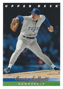 #718 Craig Lefferts - Texas Rangers - 1993 Upper Deck Baseball