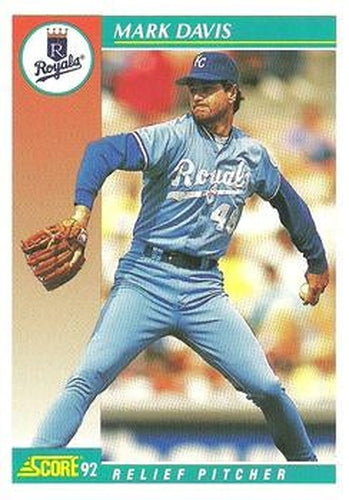 #718 Mark Davis - Kansas City Royals - 1992 Score Baseball