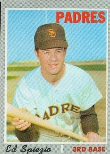 #718 Ed Spiezio - San Diego Padres - 1970 Topps Baseball