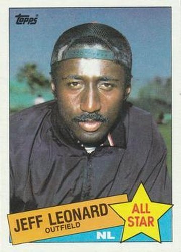 #718 Jeff Leonard - San Francisco Giants - 1985 Topps Baseball