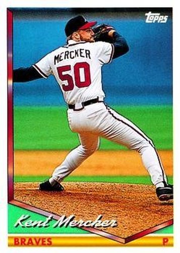 #718 Kent Mercker - Atlanta Braves - 1994 Topps Baseball