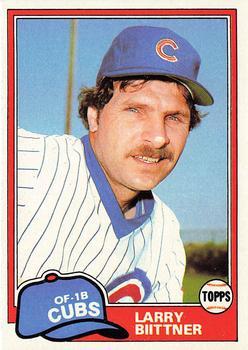#718 Larry Biittner - Chicago Cubs - 1981 Topps Baseball