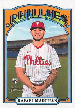 #718 Rafael Marchan - Philadelphia Phillies - 2021 Topps Heritage Baseball