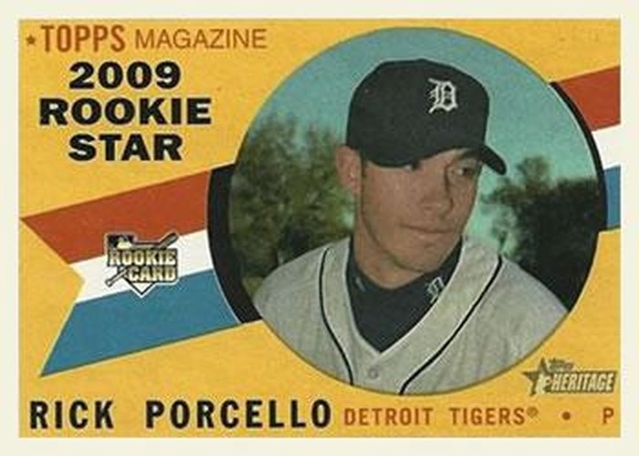 #718 Rick Porcello - Detroit Tigers - 2009 Topps Heritage Baseball