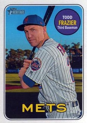 #718 Todd Frazier - New York Mets - 2018 Topps Heritage Baseball