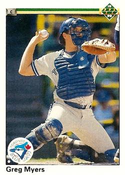 #718 Greg Myers - Toronto Blue Jays - 1990 Upper Deck Baseball