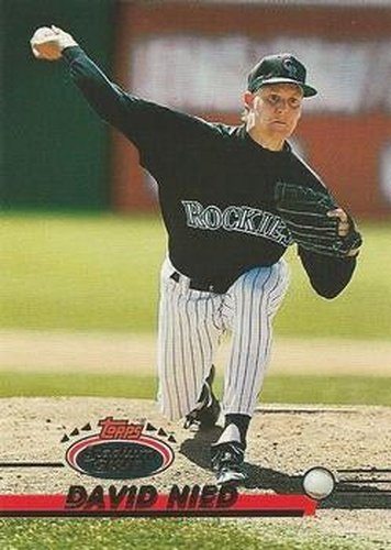 #718 David Nied - Colorado Rockies - 1993 Stadium Club Baseball