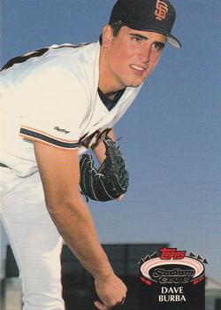 #718 Dave Burba - San Francisco Giants - 1992 Stadium Club Baseball