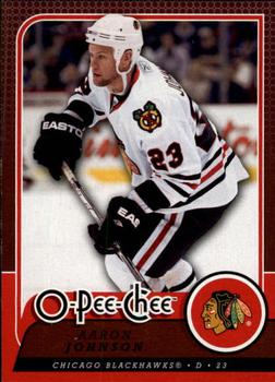 #718 Aaron Johnson - Chicago Blackhawks - 2008-09 O-Pee-Chee Hockey