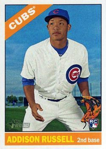 #718a Addison Russell - Chicago Cubs - 2015 Topps Heritage Baseball
