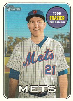#718d Todd Frazier - New York Mets - 2018 Topps Heritage Baseball