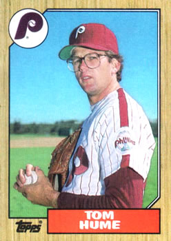 #719 Tom Hume - Philadelphia Phillies - 1987 Topps Baseball