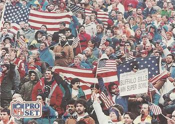 #719 Buffalo Bills Fans - Buffalo Bills - 1991 Pro Set Football