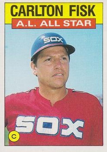 #719 Carlton Fisk - Chicago White Sox - 1986 Topps Baseball