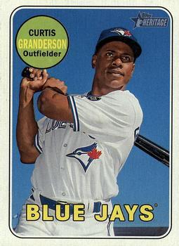 #719 Curtis Granderson - Toronto Blue Jays - 2018 Topps Heritage Baseball