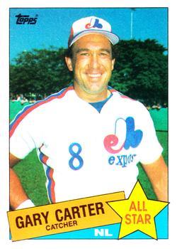 #719 Gary Carter - Montreal Expos - 1985 Topps Baseball