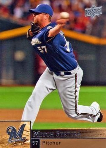 #719 Mitch Stetter - Milwaukee Brewers - 2009 Upper Deck Baseball