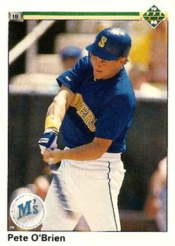 #719 Pete O'Brien - Seattle Mariners - 1990 Upper Deck Baseball