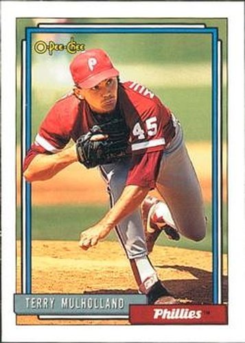 #719 Terry Mulholland - Philadelphia Phillies - 1992 O-Pee-Chee Baseball