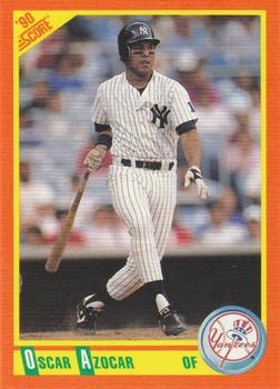 #71T Oscar Azocar - New York Yankees - 1990 Score Rookie & Traded Baseball