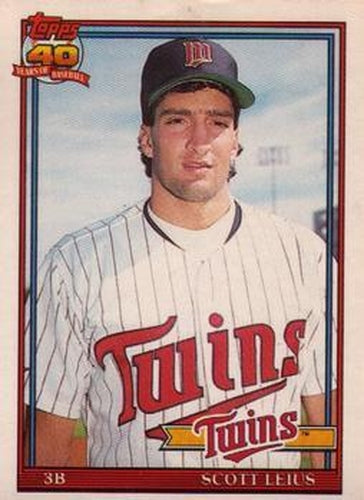 #71T Scott Leius - Minnesota Twins - 1991 Topps Traded Baseball