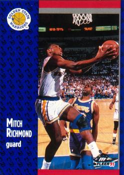 #71 Mitch Richmond - Golden State Warriors - 1991-92 Fleer Basketball