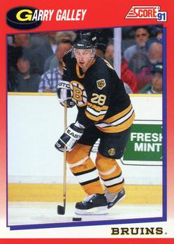 #71 Garry Galley - Boston Bruins - 1991-92 Score Canadian Bilingual Hockey