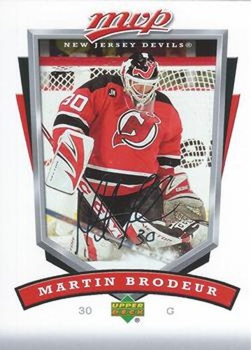 #171 Martin Brodeur - New Jersey Devils - 2006-07 Upper Deck MVP Hockey