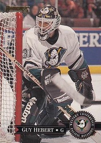 #71 Guy Hebert - Anaheim Mighty Ducks - 1995-96 Donruss Hockey