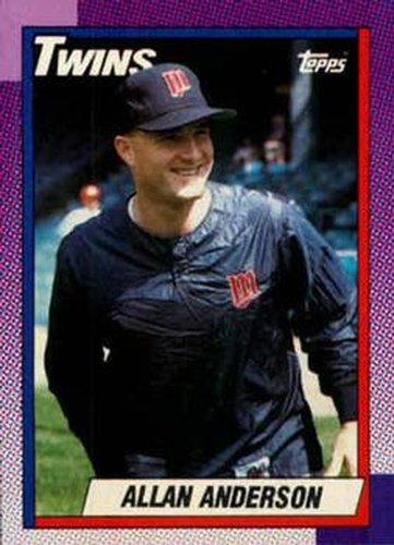 #71 Allan Anderson - Minnesota Twins - 1990 Topps Baseball
