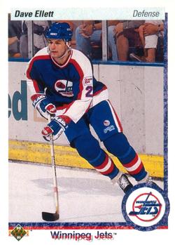 #71 Dave Ellett - Winnipeg Jets - 1990-91 Upper Deck Hockey