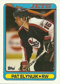 #71 Pat Elynuik - Winnipeg Jets - 1990-91 Topps Hockey