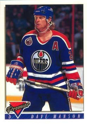 #71 Dave Manson - Edmonton Oilers - 1993-94 O-Pee-Chee Premier Hockey