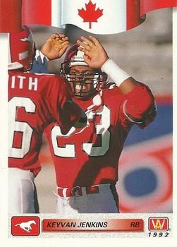 #71 Keyvan Jenkins - Calgary Stampeders - 1992 All World CFL Football