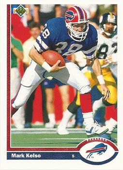 #71 Mark Kelso - Buffalo Bills - 1991 Upper Deck Football