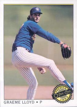 #71 Graeme Lloyd - Milwaukee Brewers - 1993 O-Pee-Chee Premier Baseball