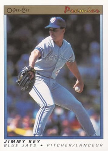 #71 Jimmy Key - Toronto Blue Jays - 1991 O-Pee-Chee Premier Baseball