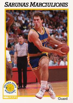 #71 Sarunas Marciulionis - Golden State Warriors - 1991-92 Hoops Basketball